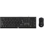 Hp KM100 Kablolu Klavye Mouse Set Ingilice Q - Siyah