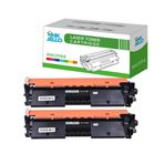 HP Laserjet Pro M102 Serisi M102a M102W M130 M130a M130fn m130fnwp m130fw m130nw M132 M132a M132fn M132fp M132fw M132nw CF217A için inkJello Uyumlu Toner Kartuşu Değiştirme (Siyah, 2-Paket)