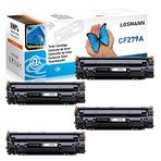 HP LaserJet Pro M12, M12a, M12 Serisi, M12w, MFP M26a, M26 Serisi için HP CF279 CF-279 A 279A 79A ile uyumlu LOSMANN 4x Yedek Toner Kartuşları (1000 Sayfa Siyah)