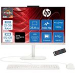 Hp Omnistudio Amd Ryzen 5 220 Mks 4.9ghz 32GB 512GB SSD Amd Radeon 740M 23.8" Fhd 100Hz 350NIT %100 Srgb Freedos All In One Bilgisayar CHV0000NTF09 + Zettausb