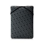 HP - PC Protective Çift Taraflı Dizüstü Bilgisayar Kılıfı, 14 inç (35.6 cm), Çift Taraflı Tasarım, Geometrik/Siyah