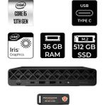 HP Pro Mini 260 G9 i5 1335U Mini PC 36GB RAM 512GB SSD FreeDOS + Per4 USB A55C4ETPN325 - Yok (Free Dos)