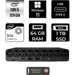 HP Pro Mini 260 G9 i5 1335U Mini PC 64GB RAM 1TB SSD Win11 Home + Per4 USB A55C4ETPN378 - Windows 11 Home
