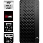 HP Prodesk 2 Tower G1I i5 14500 Masaüstü Bilgisayar 48GB RAM 2TB SSD FreeDOS + Per4 USB B6XX1ETPN371