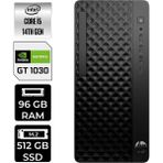 HP Prodesk 2 Tower G1I i5 14500 Masaüstü Bilgisayar 96GB RAM 512GB SSD FreeDOS + Per4 USB B6XX1ETPN437