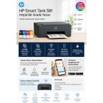 Hp Smart Tank Wi-Fi Renkli Çok Fonksiyonlu Tanklı Yazıcı, Tarayıcı ve Fotokopi, A4, Usb, Mobil Baskı, Düşük Maliyetli Ev Ofis Yazıcısı - Siyah