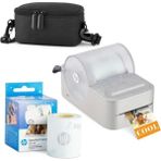 Hp Sprocket Panorama Instant Taşınabilir Renkli Etiket ve Fotoğraf Yazıcısı Başlangıç Paketi Gri Starter Bundle - Siyah