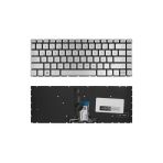Hp Uyumlu 14S-Dq3005nt (4G6c2ea), 14S-Fq0011nt (2L1c0ea) Klavye Tr Işıklı Gümüş Gri