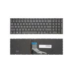 HP Uyumlu 15-da2030nt (9EV76EA), 15-da2031nt (9FF59EA) Işıklı Klavye Füme TR