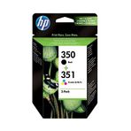 HP Valuepack 350-351 200 Sayfa Kapasiteli Mürekkep Kartuşu