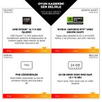 HP Victus Gaming Laptop 15-fb3037nt AMD Ryzen™ 7 7445h 39,6 cm (15.6") Full HD kalitesi 16 GB Ddr5-sdram Nvıdıa GeForce RTX 4050