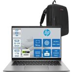Hp Zbook Firefly 14 G11 Ultra Core U7 165H 32Gb Ddr5 1Tb Ssd 4Gb/Rtxa500 14" Wuxga Ips Freedos Taşınabilir Bilgisayar 8K0g6avf10 + Zettaçanta