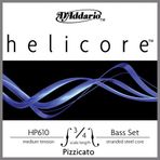 HP610 3/4m Kontrabas Tel Seti, Helıcore, Scale 3/4, Pızzıcato