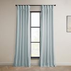 HPD Half Price Drapes Heritage Peluş Perdeler, Yatak Odası ve Oturma Odası için, 50 x 96, VPYC-198594-96 (1 Panel) Kova Mavisi