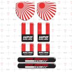 Hpd Racing 8 parça 3D Damla Sticker Set