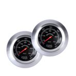 HPiano Paslanmaz çelik sigara içen mangal, 2 adet, barbekü termometresi, manometre, paslanmaz çelik, bimetalik, mutfak kızartma, gösterge termometresi, Celsius ve Fahrenheit 100 – 700 ℉