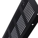 HpLive 150X150MM alüminyum dikdörtgen dolap dolap hava firar ızgara havalandırma kapağı siyah havalandırma ızgarası çok amaçlı dolap dolap