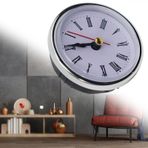 HpLive 65 MM Saat El İşi Ekleme Saatleri, saat kadranı, Klasik Demir Saat, Kuvars Saat Ekleri Hareket Ekleme Yedek Kendin Yap Parçaları Roma Numaraları (Gümüş)