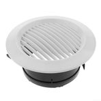 HpLive Havalandırma Izgarası Dairesel Kapalı Havalandırma,Hava Firar Izgarası Dairesel İç Mekan Havalandırması,Çıkış Kanalı Boru Kapak Kapağı Mutfak (125mm)