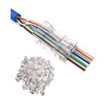Hq Speed Ez RJ45 Cat6 Yeni Nesil Delikli Jack 500 Adet | Pass-Through Konnektör – Ethernet Ağ