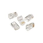 HQ SPEED HqSpeed RJ45 Cat6 Cat5e 8P8C Konnektör Jak 10 Adet – Ethernet Network Kablo Ucu Altın Kaplama İnternet Modem Router Bağlantı