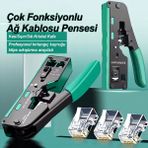 Hq Speed Krimp Pensesi RJ45 RJ11 RJ12 | Cat5 Cat5e Cat6 Cat6A Cat7 Jak Kablo Sıkma Aleti 130mm – Network