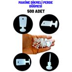 HR PLAST 500 ADET Makine Dikmeli Perde Ruleti Düğmesi / Perde Dügmesi 500 ADET