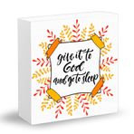Hristiyan dekor yatak odası için Hıristiyan hediyeler kadınlar için inanç ev dekor aksan rustik ev dekor komidin dekor şifa hediyeler kadınlar için dua odası dekor hıristiyan çorap dolgular