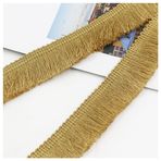 Hrlace 10 m 2,5 cm püsküllü püsküllü bant, püsküllü, dantel bant, vintage püsküllü süsleme, bant, tığ işi, kendin yap latin dans elbisesi, el işi, perde, kostüm, abajur yastığı, ev, 12# sarı köri