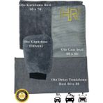 HRPAK 4'lü Mikrofiber Oto Yıkama Seti Cam Bezi ve Kurulama Eldiveni ile Etkili Temizlik 50x70 cm