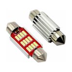 HRPAK Sofit 12 LED LED Canbus C5W Uyumlu Tavan Plaka Ampül 41MM/39MM/36MM/31MM - 39 mm
