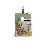 HRS Sarah Kay Desenli Yıkanabilir Cepli Kitap Kılıfı 20 X 25 Cm Çok Amaçlı Çanta Book Cover