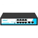 Hrui HR901-AF-8P2U 10/100 8 Port 120 W Deskop Switch