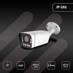 Hs IP-202 4MP IP 2.8 mm Warm Led Metal Bullet Güvenlik Kamerası