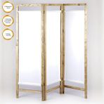 Hşap Paravan Panel Kumaş Seperatör Paravan Yıkanabilir Kumaşlı Paravan - 150X60