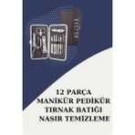 Hsc Bilişim 12 Parça Paslanmaz Çelik Kompakt ve Taşınabilir Manikür Makası Tırnak Makası