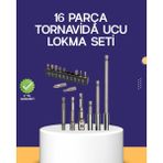 Hsc Bilişim 16 Parça Bits ve Adaptör Seti Vidalama Tamir Bakım Seti