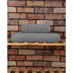 Hsc Bilişim 2 Parça Pamuklu Lüx Banyo Havlu Seti Gri - 15 x 25 cm - 001-Renkli