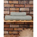 Hsc Bilişim 2 Parça Pamuklu Lüx Banyo Havlu Seti Yeşil - 15 x 25 cm - 001-Renkli