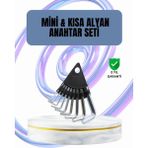 Hsc Bilişim 9 Parça Alyan Anahtar Seti Altıgen Uçlu Mobilya Tamir Için - 000-Siyah