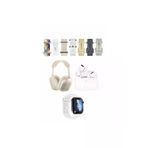 Hsc bilişim aemA0498683140915612 K32 Kombo 7 Adet Kordon Akıllı Saat Airpods Kulaklık Kafa Üstü Kablosuz Kulaklık Set - Beyaz