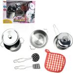 Hsc Bilişim ATF-1818-A 8 Parça Çelik Tencere Tava Set - (ClearEyelets)Black-RadiantOrchid