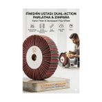 Hsc Bilişim Kırmızı Kombi Mop Zımparalı Skoç Elyaf Mop - 5700 Rpm 165 mm Metal ve Paslanmaz Parlatma Diski 7231 - 0 - 21 lt