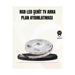 Hsc bilişim klt8912733253047 Tv Arkası Led Şerit Işık Otomatik Açma Kapama Özellikli 2Mt