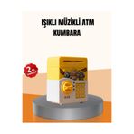 Hsc bilişim klt8912733388527 Atm Tasarımlı Sarı Işıklı Sesli Elektronik Kumbara