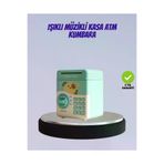 Hsc bilişim klt8912733471632 Su Yeşili Işıklı Sesli Elektronik Şifreli Çocuk Kumbarası