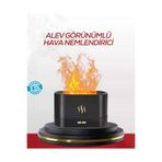 Hsc bilişim klt8912733591606 Led Işıklı Buhar Makinesi Alev Efektli Kumandalı Oda Nemlendirici