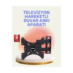Hsc bilişim klt8912733614152 Hareketli Tv Duvar Askı Atı 22–49 İnç Uyumlu