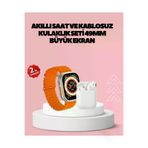 Hsc bilişim klt8912733809794 Watch 9 Max Akıllı Saat 45 Mm Geniş Ekran Kulaklık Seti
