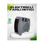 Hsc bilişim klt8912733847291 Fanlı Elektrikli Isıtıcı Termostatlı Güvenli Yanmaz Plastik Gövde